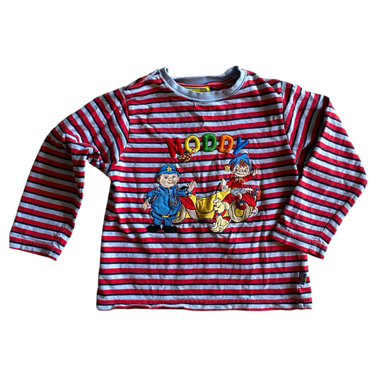 Vintage mothercare noddy striped tshirt 2-3 years
