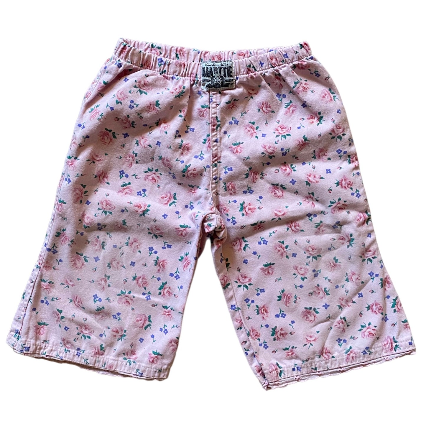 Vintage cotton floral shorts. Age 2 years