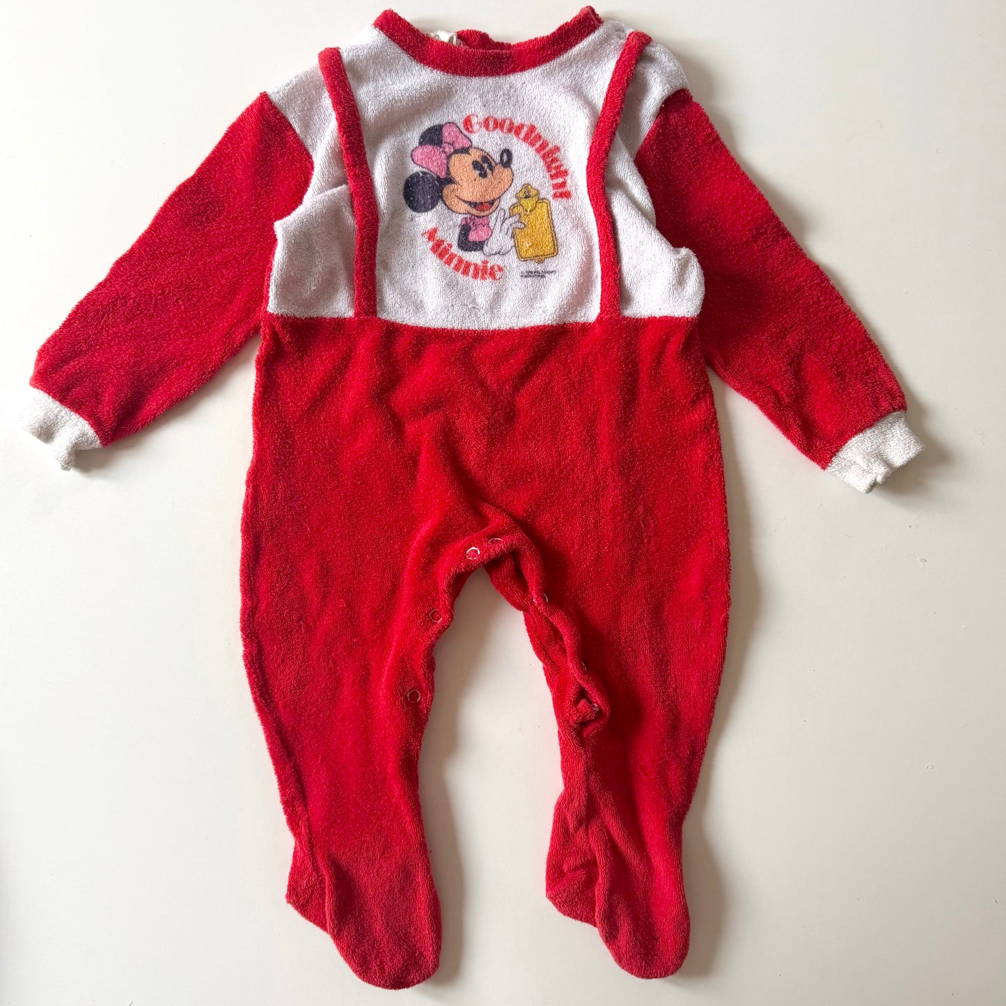 Vintage Terry Minnie Mouse romper. Approx 12 months