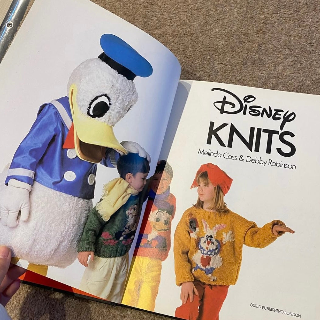 Vintage 1988 Disney knit book