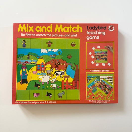 Vintage 1984 ladybird mix and match game