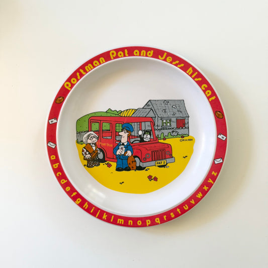 Vintage 1993 Postman Pat plastic plate