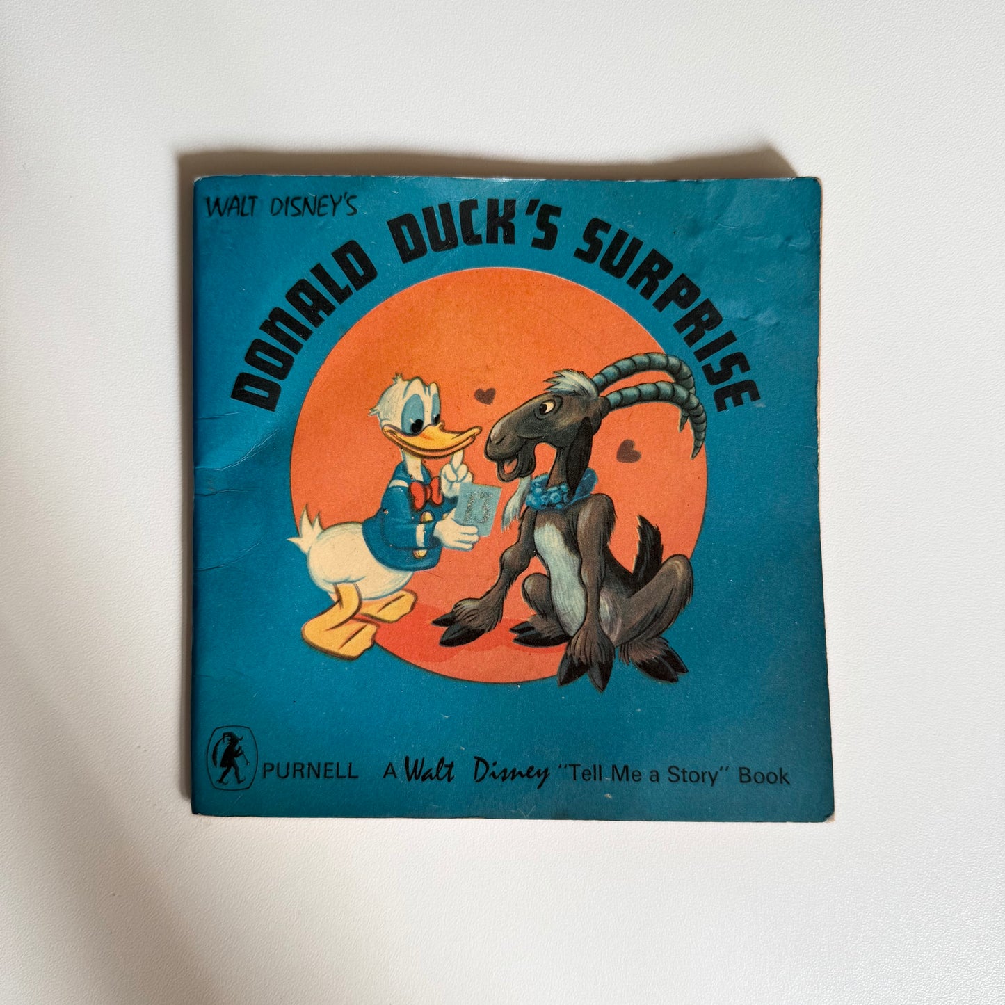 Vintage 1969 mini Donald Duck book