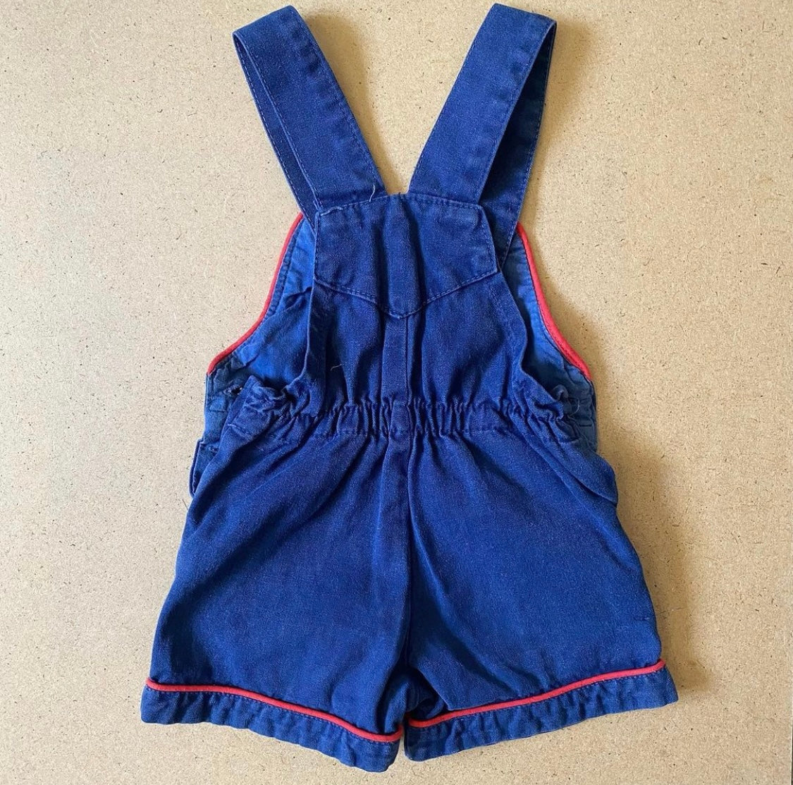 80s vintage royal blue overalls 18 months