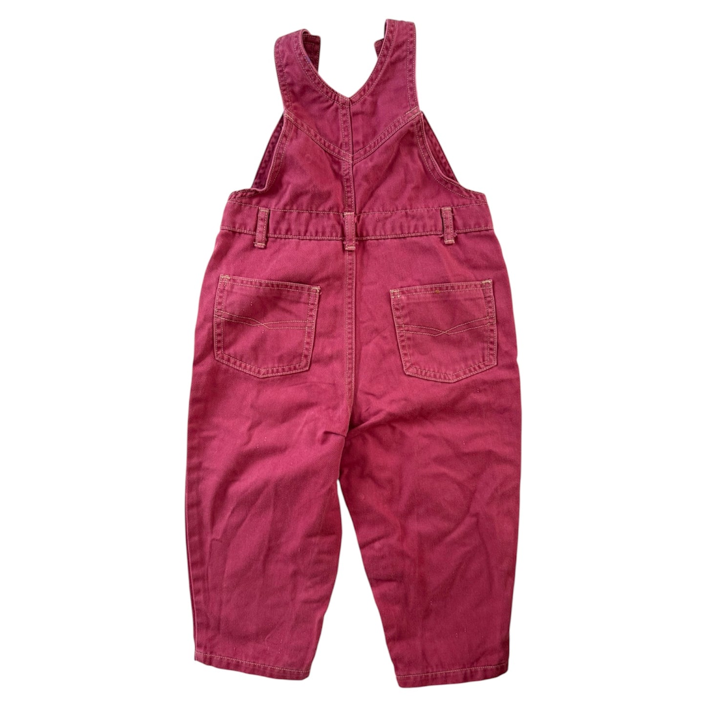 Vintage dusty red/ pink Adam’s dungarees. Size 12-18 months