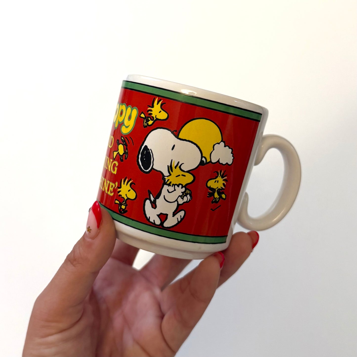 Vintage 1986 snoopy ceramic mug