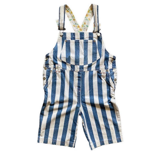 Vintage st michaels striped shortall dungarees age 10 years