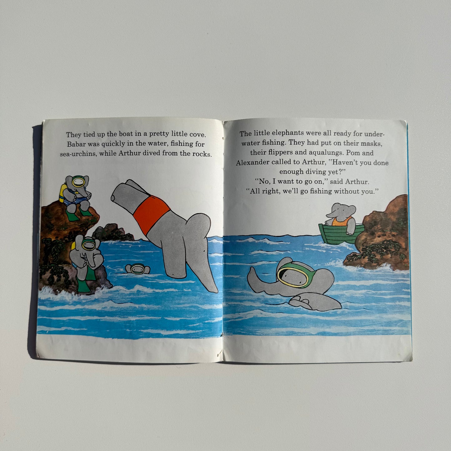 Vintage 1971 Babar book. Condition as shown