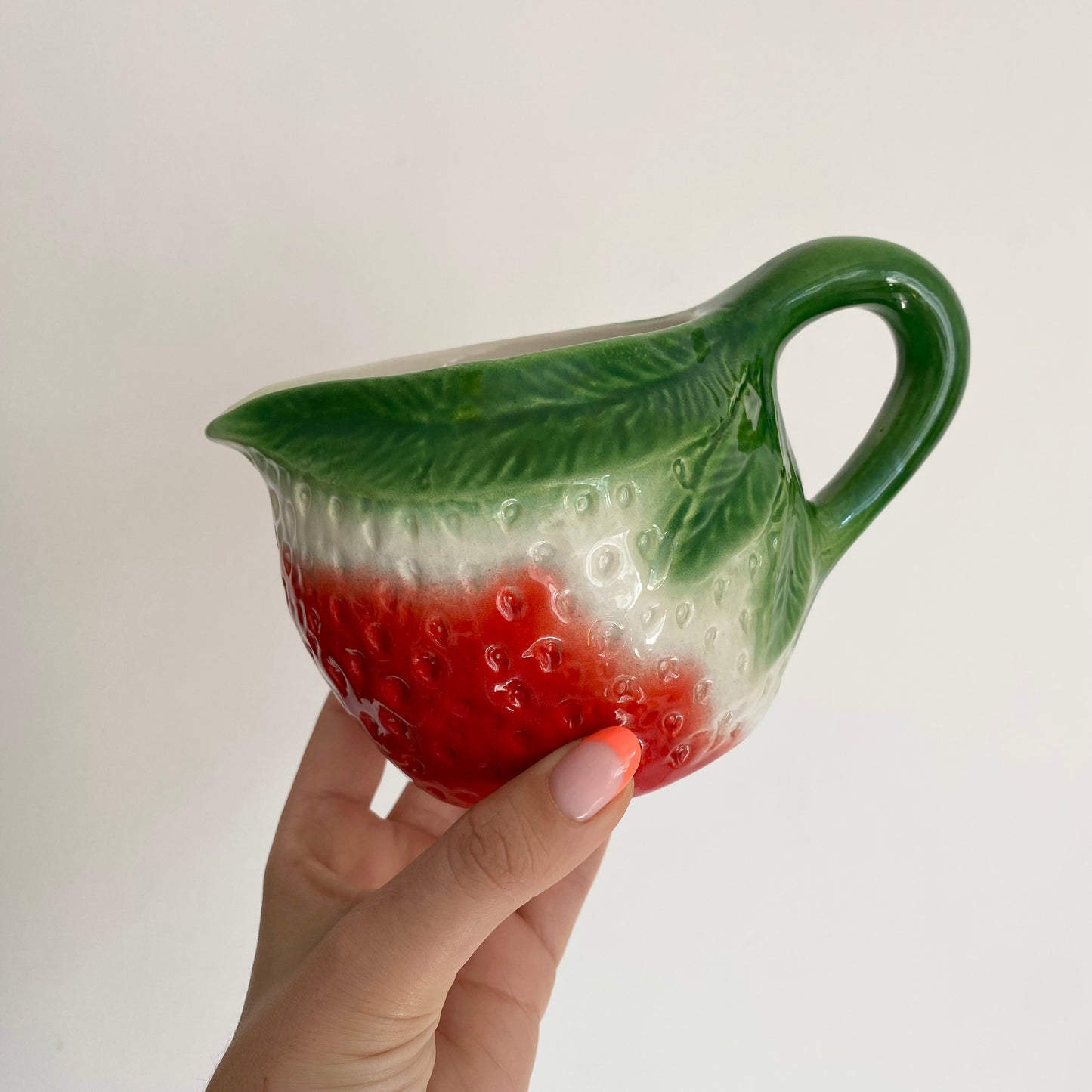 Vintage ceramic strawberry jug