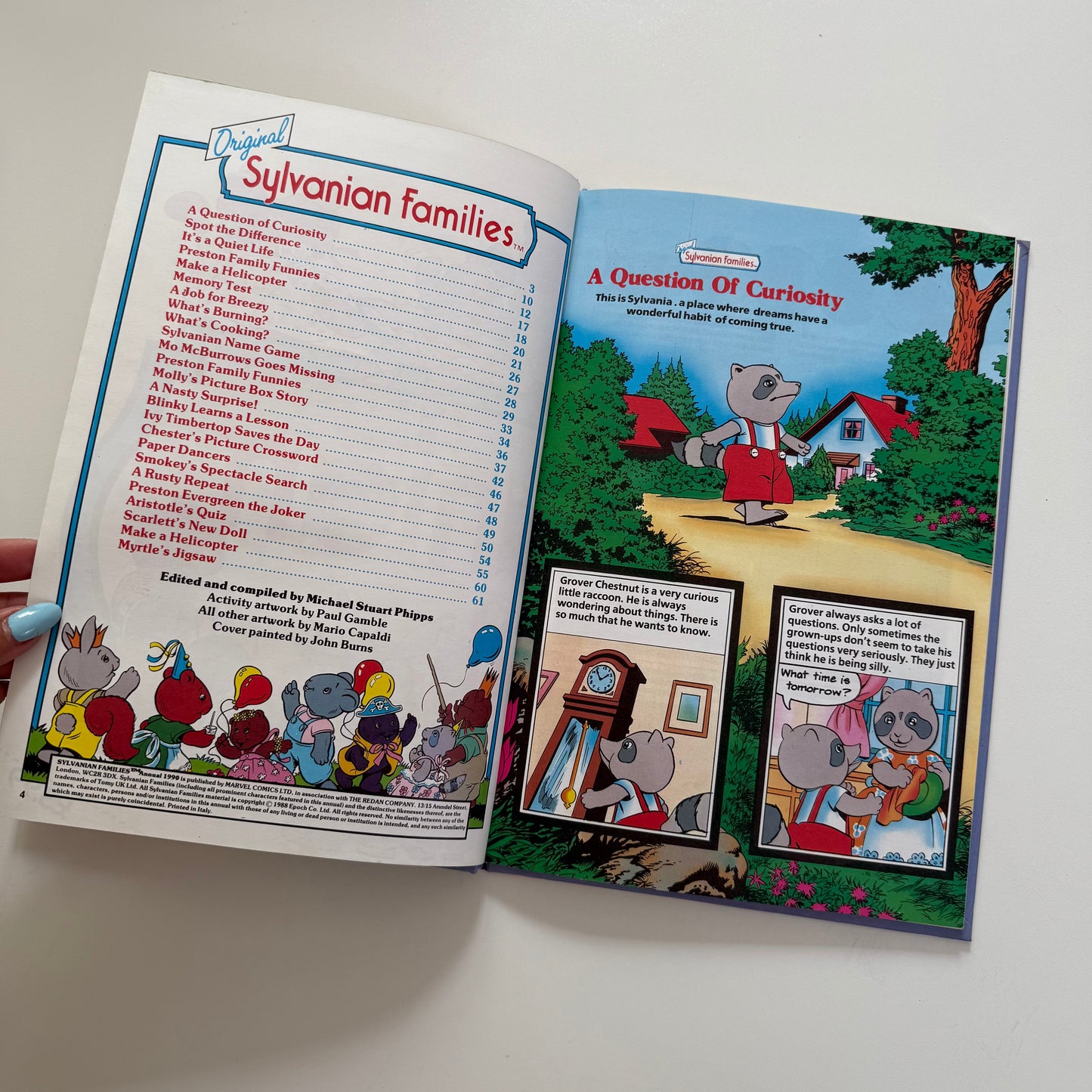 Vintage rare 1990 sylvanian families annual