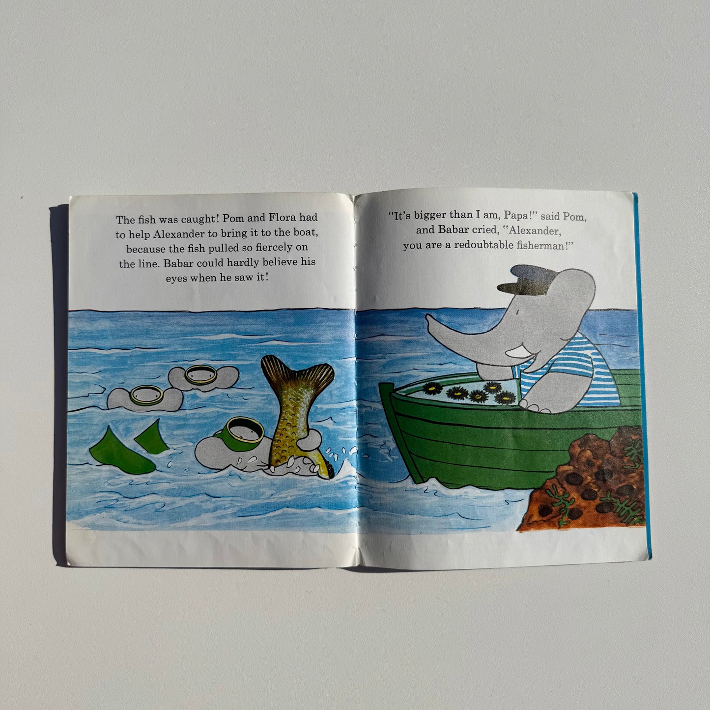 Vintage 1971 Babar book. Condition as shown