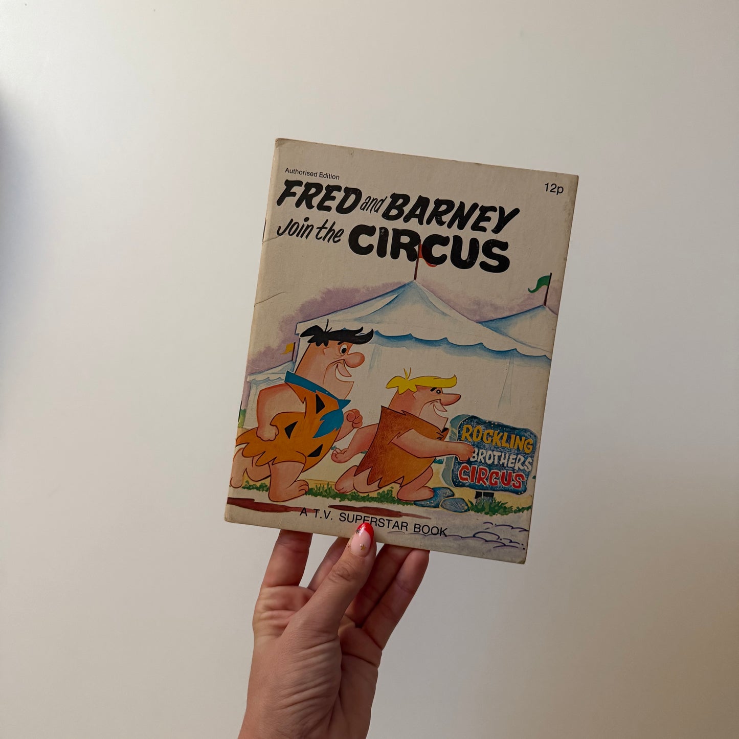 Vintage 1972 flintstones book
