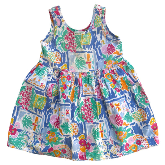 Vintage 90s summery colourful dress. Size 3 years