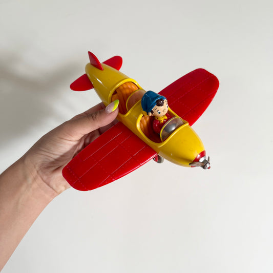 Vintage colourful Noddy plane & noddy figure. Medium size