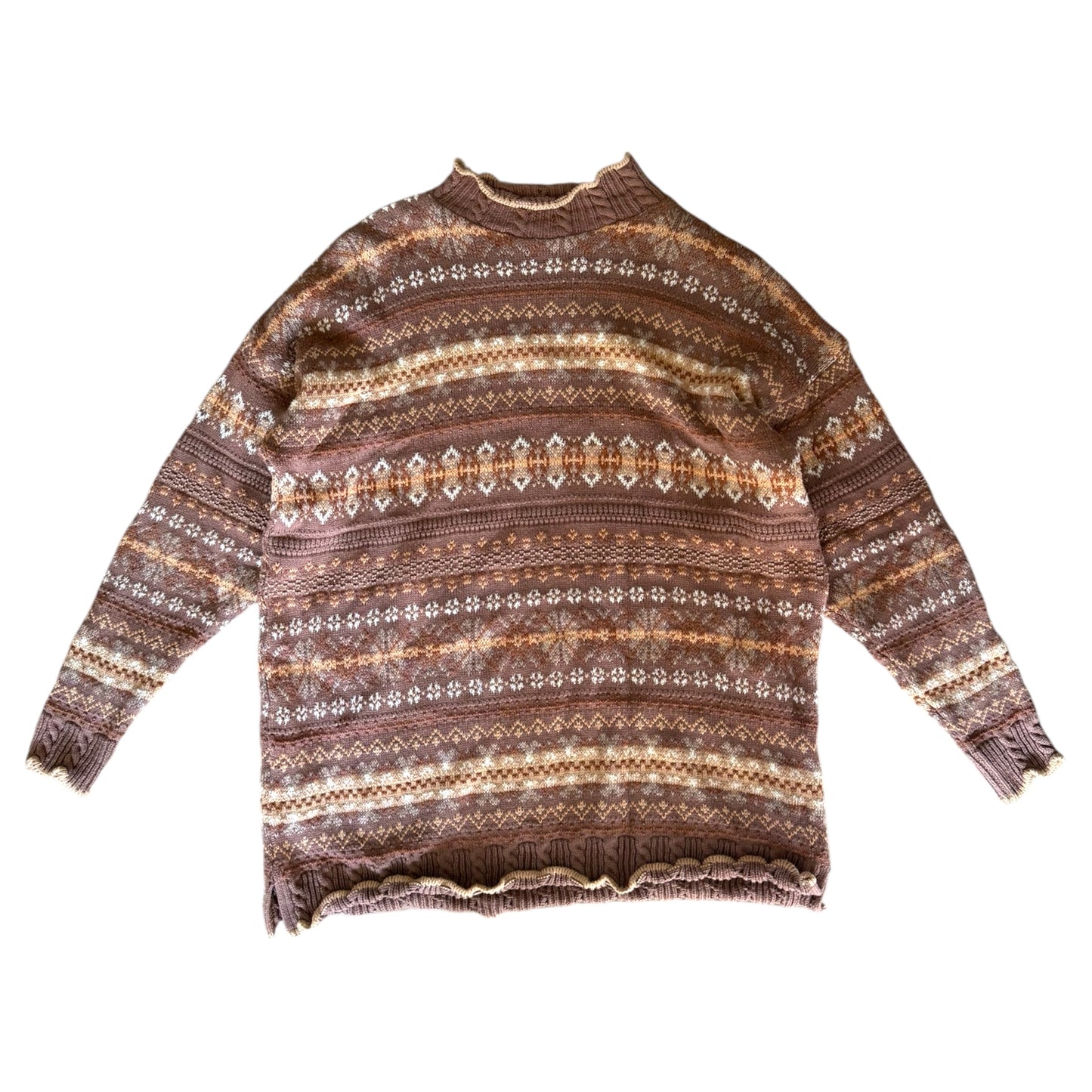 Vintage brown principles knitted pullover jumper. Size S/ 8.