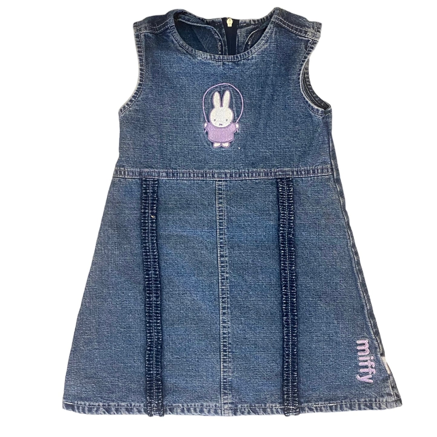 Rare vintage MIFFY denim dress age 2-3 years