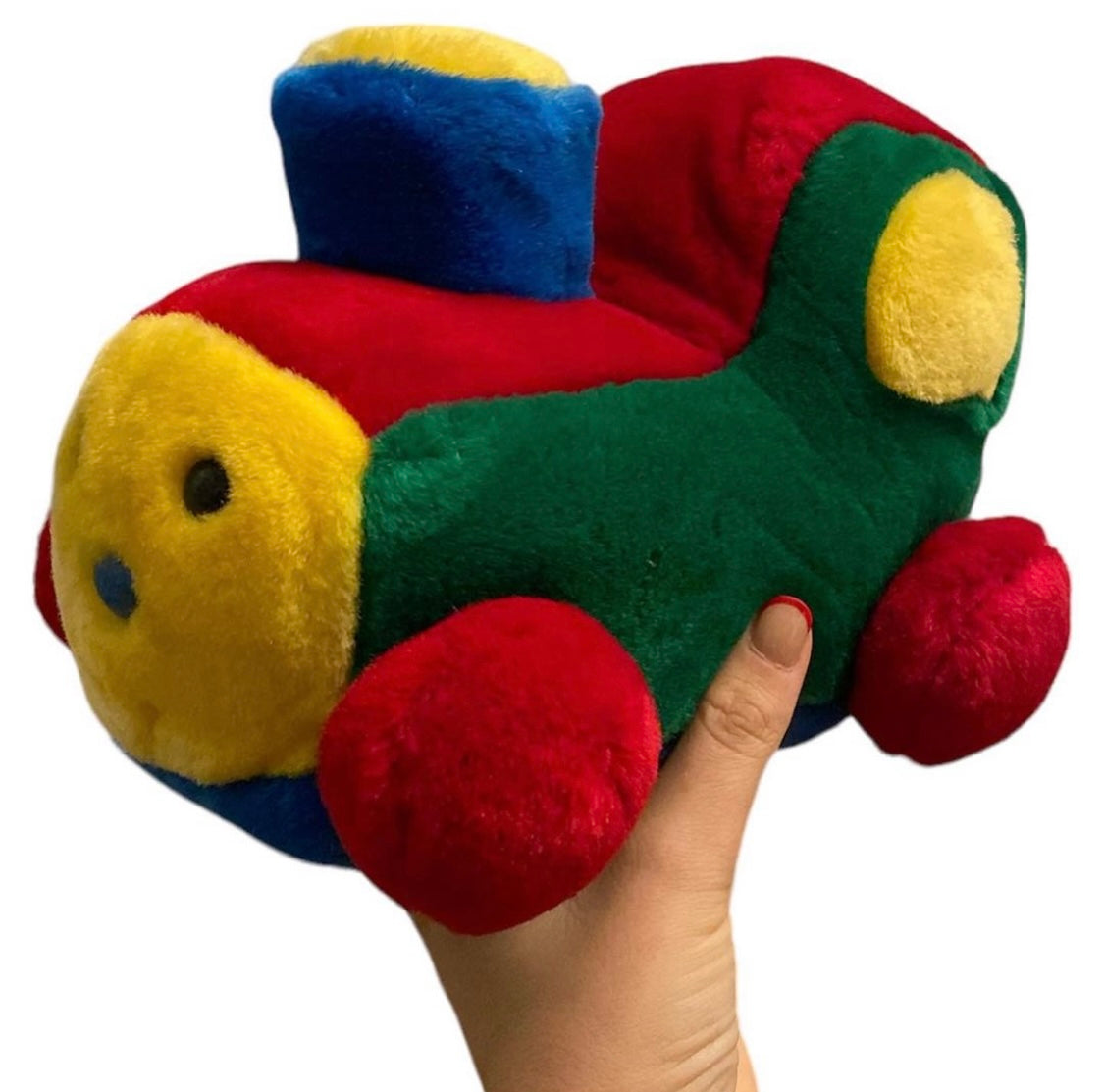 Colourblock 80s soft toy train