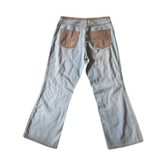 Vintage Y2K ‘DARE’ denim Capri trousers. Size 8.