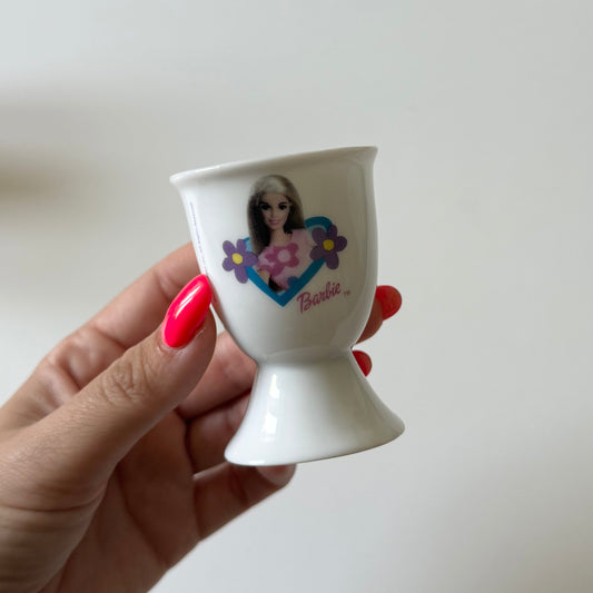 Vintage Barbie 2001 ceramic egg cup