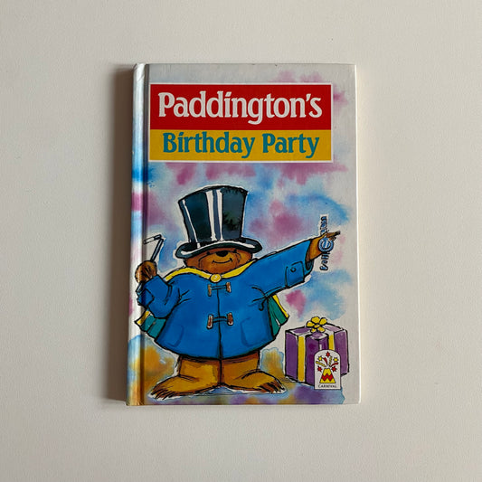 Vintage 1989 paddingtons birthday party book