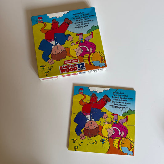 Vintage Washington Jack and Jill wooden puzzle