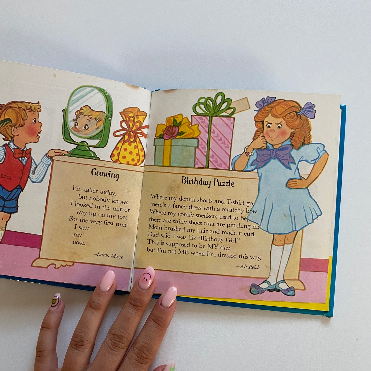 Vintage 1983 Care Bears birthday poems book.