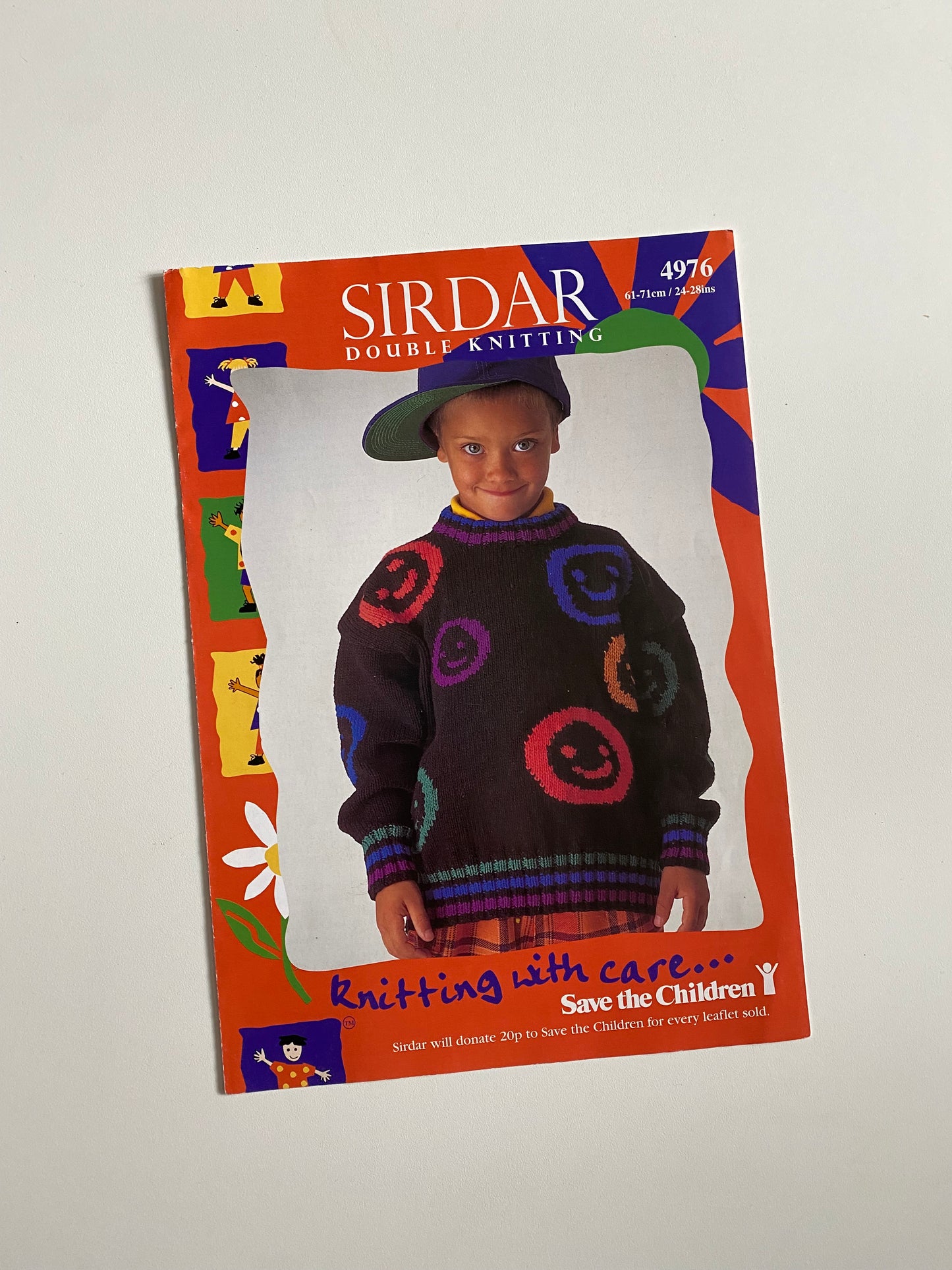 Smiley face knitting pattern