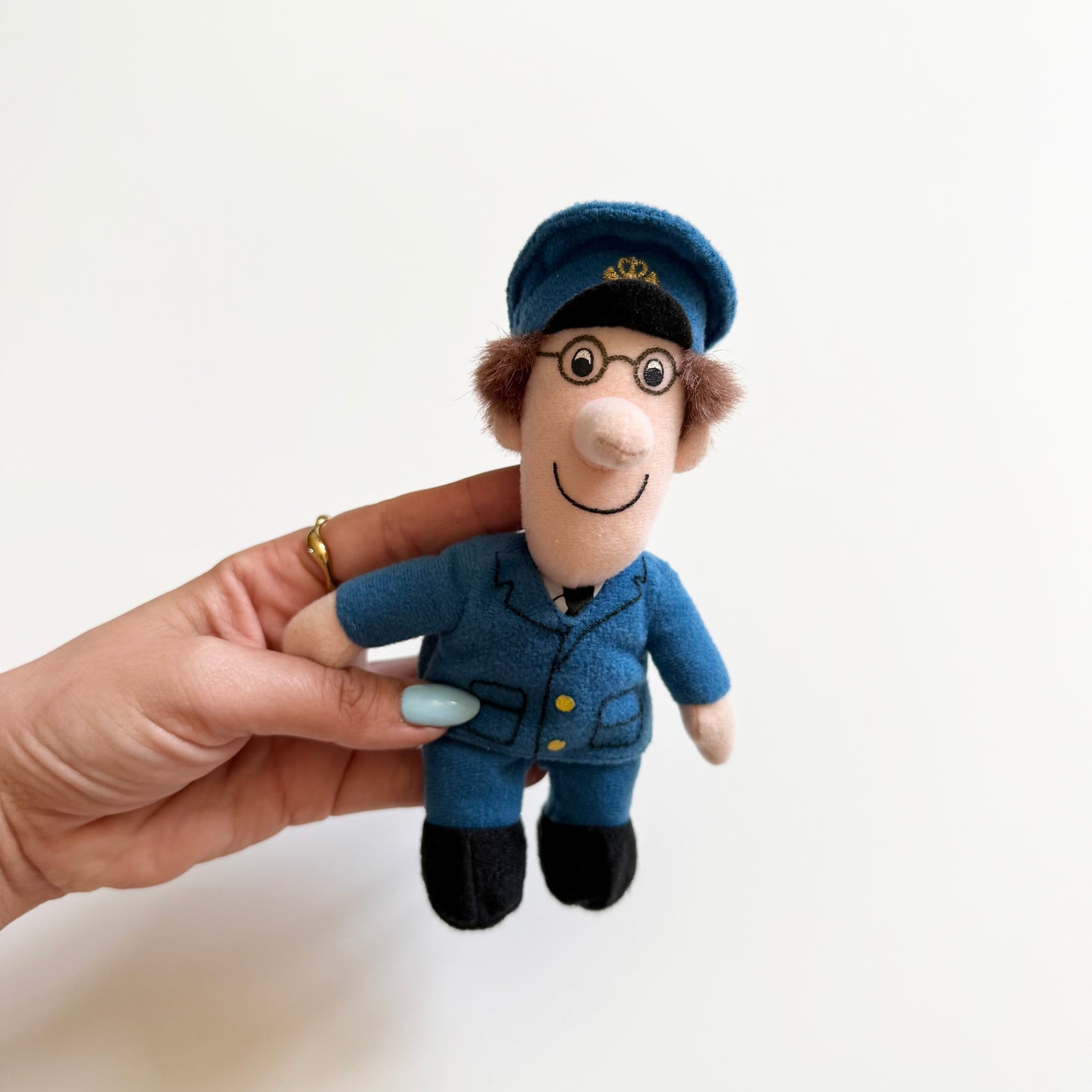 Vintage 1998 soft toy small postman pat figure