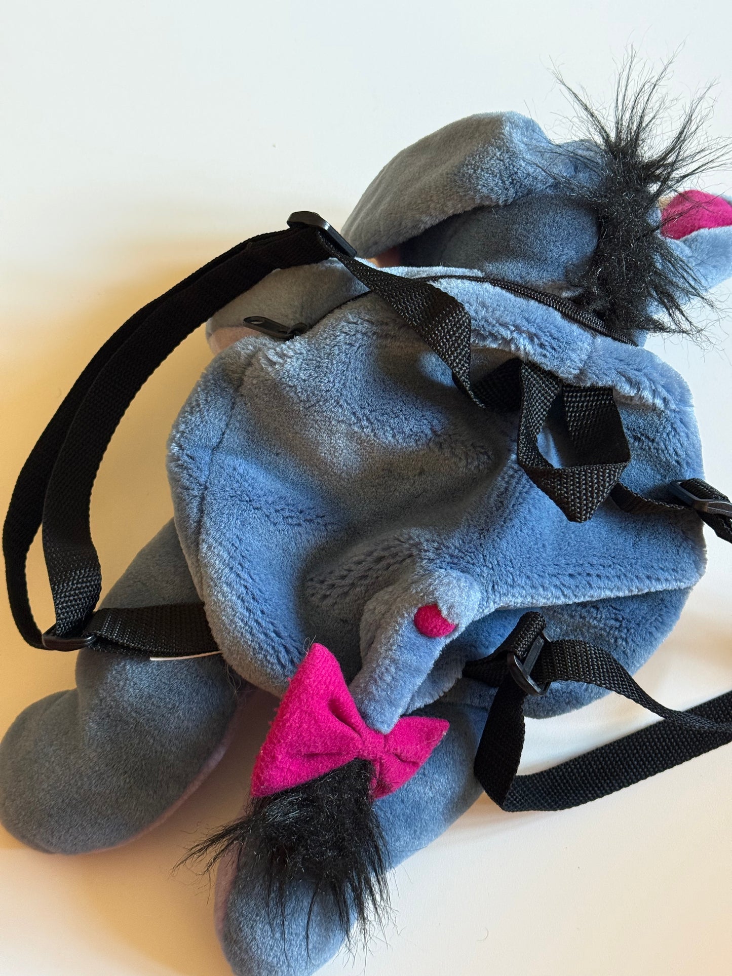 Vintage Winnie the Pooh Eeyore soft plush rucksack