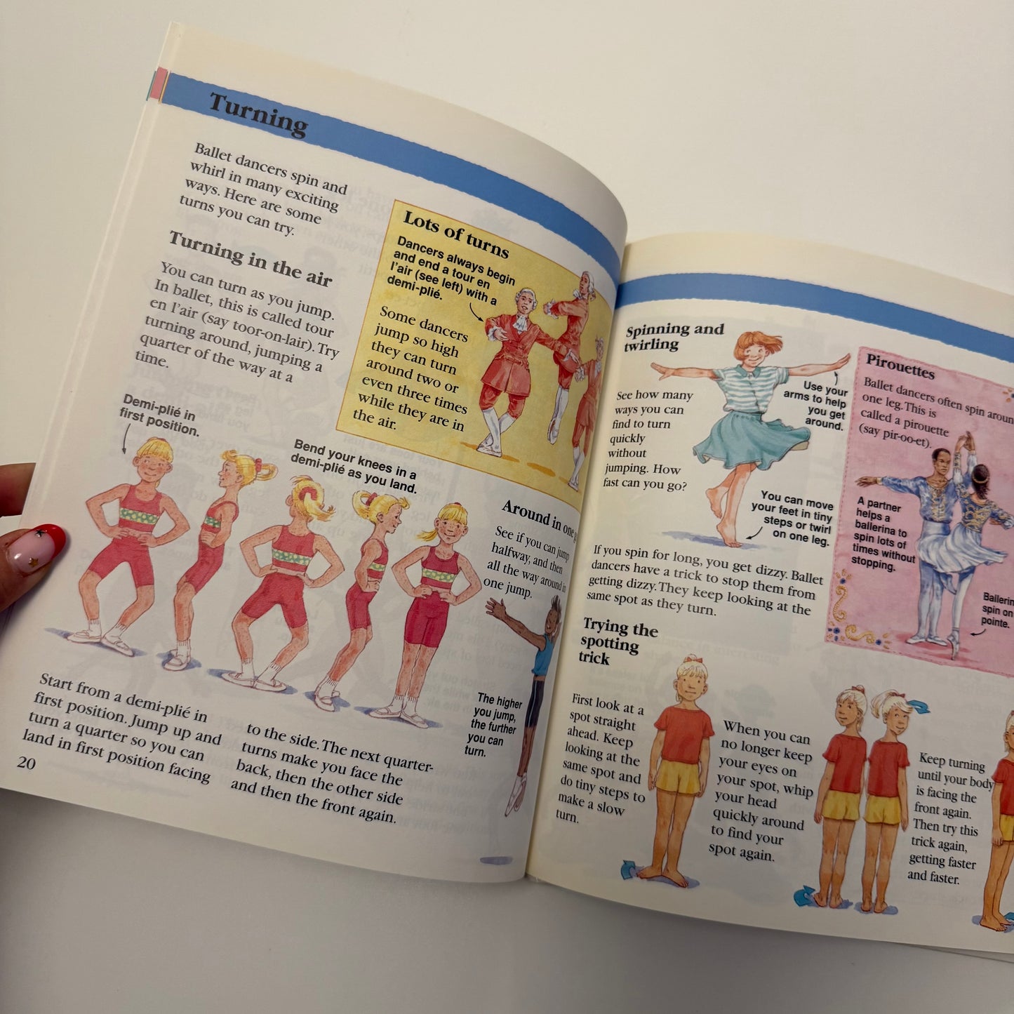 Vintage 1992  usborne ballet book.