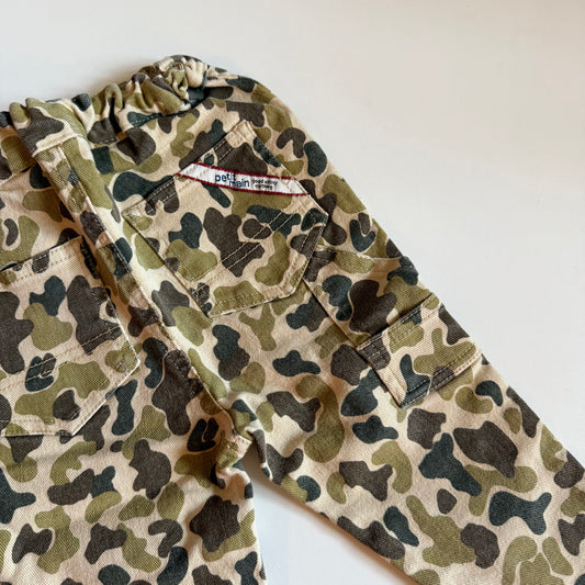 Vintage camo print jeans. Size 12-18 months.