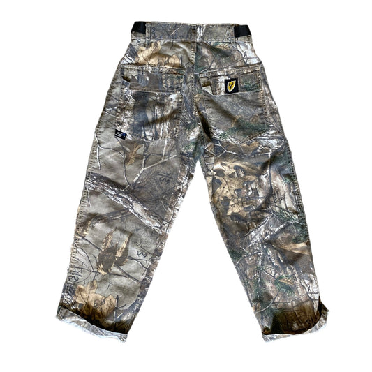 Camo cargo trousers approx 8 years