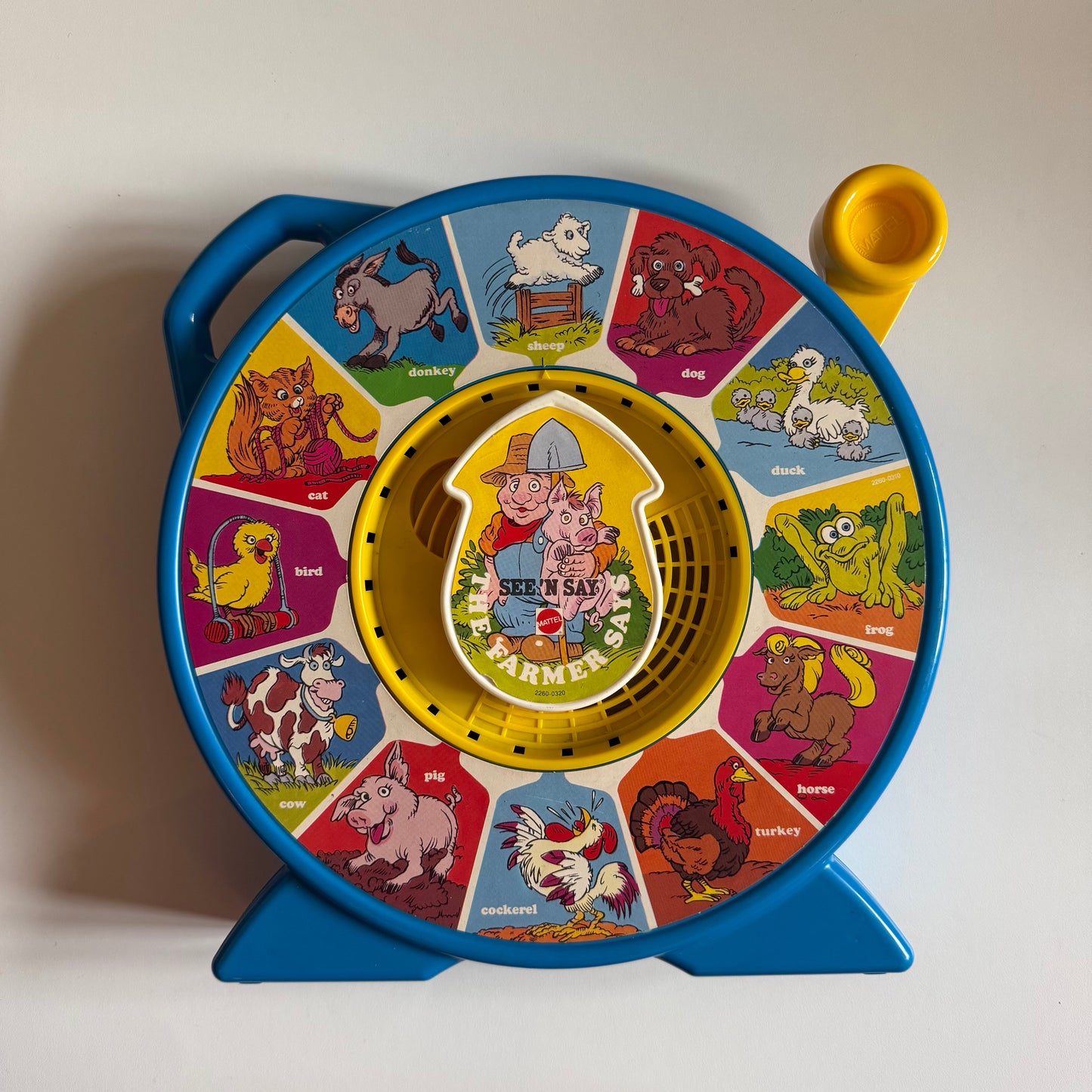 Vintage 1989 Mattel musical animal sound toy.