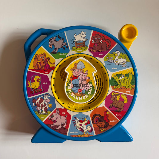 Vintage 1989 Mattel musical animal sound toy.