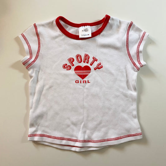 Vintage ladybird ‘sporty girl’ tshirt. Size 6-7 years