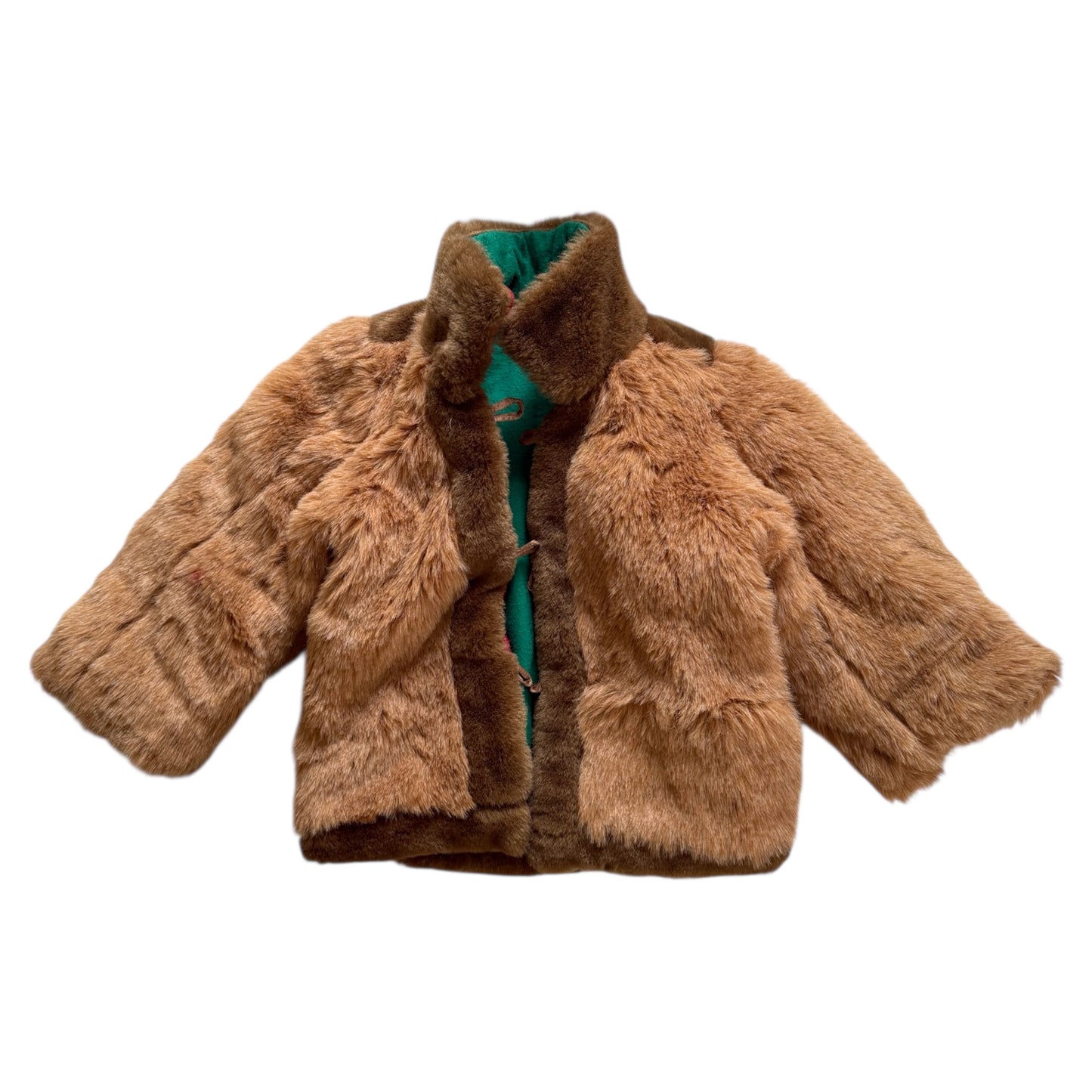 Vintage reversible fur coat with colour lock inside. Size approx 2 years