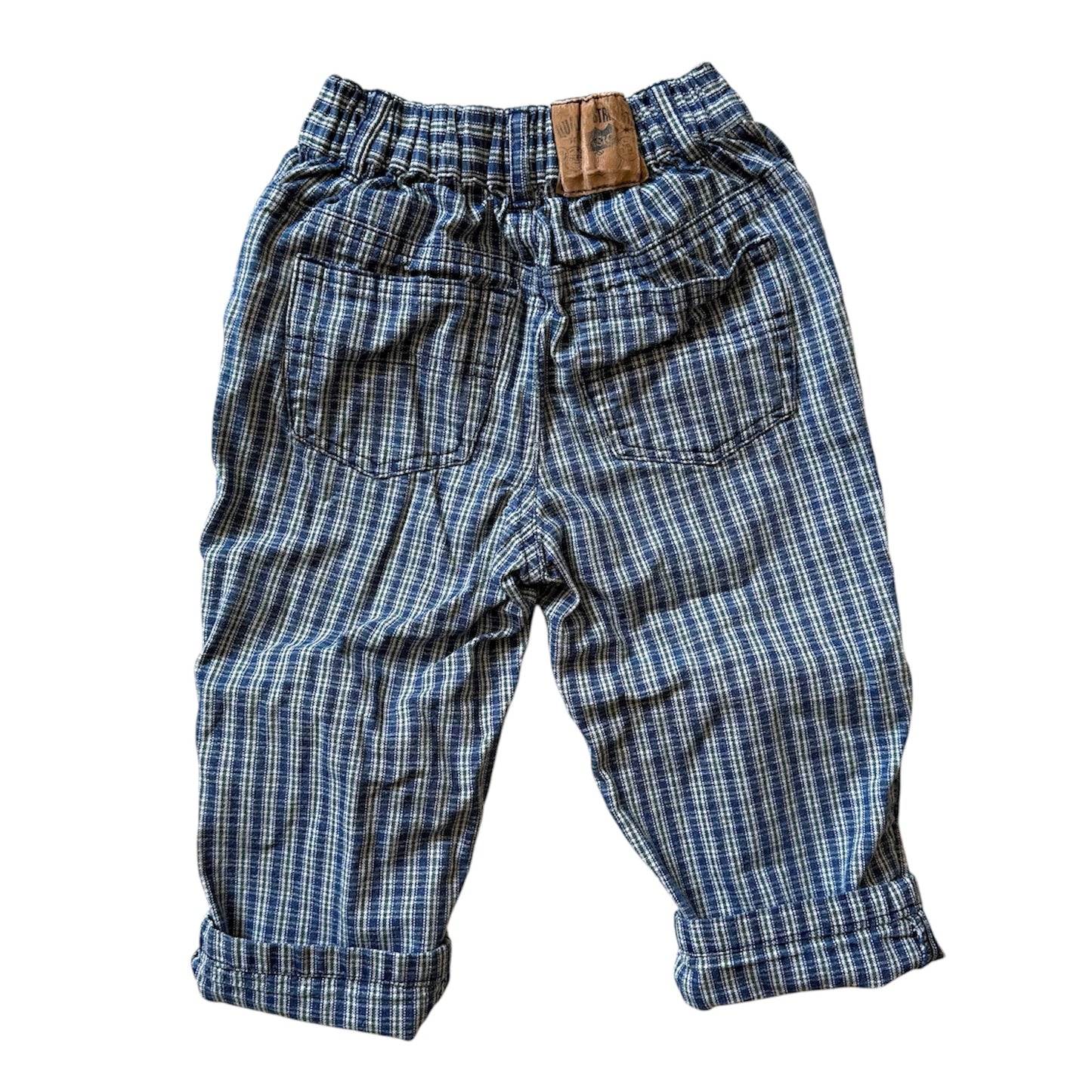 Vintage mothercare check print jeans. Size 12-18 months