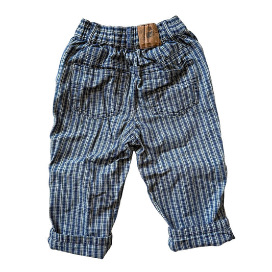 Vintage mothercare check print jeans. Size 12-18 months