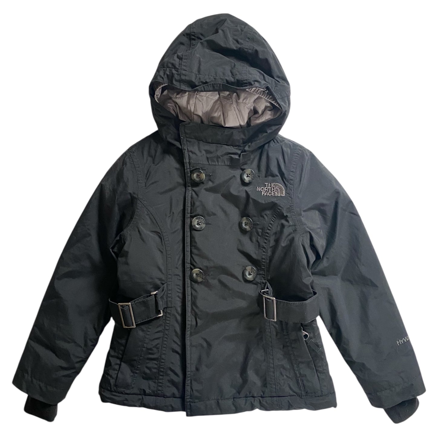 Black north face coat. Size 5 years