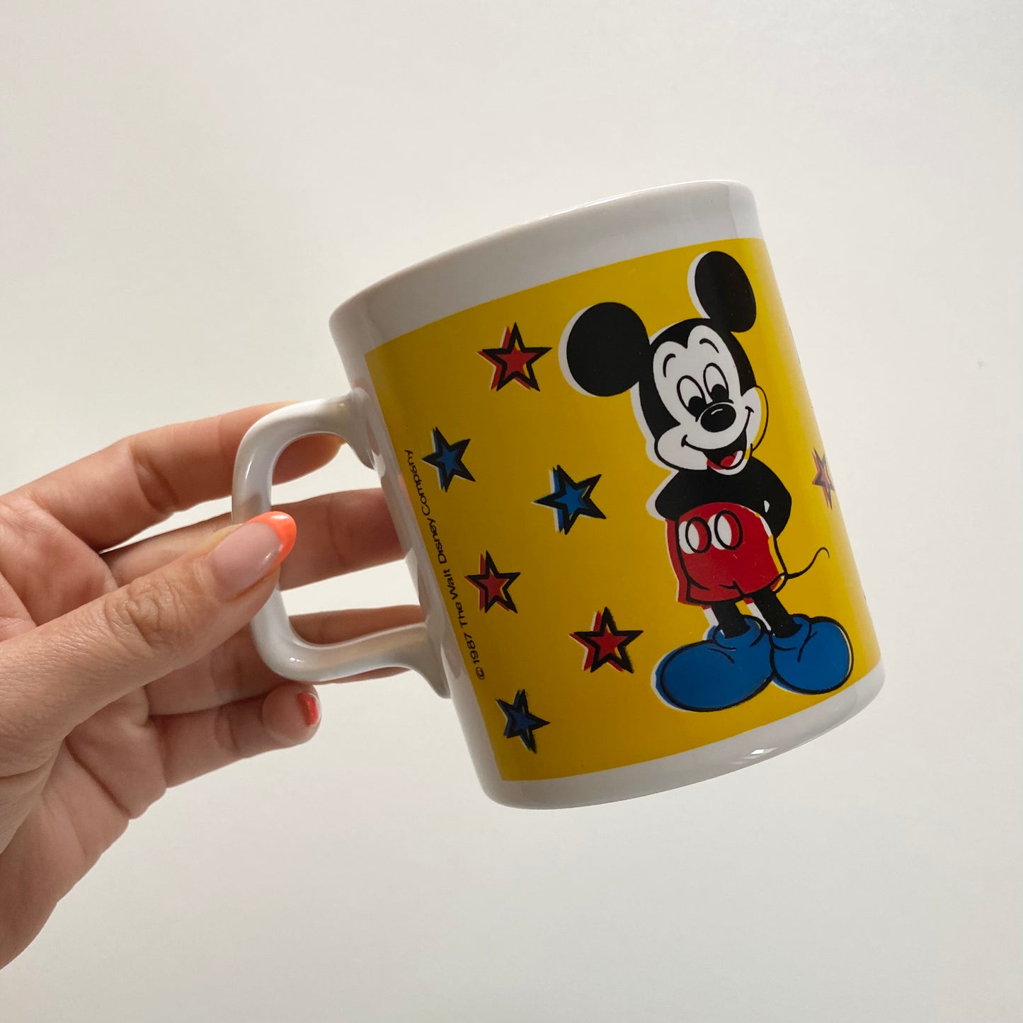 Vintage 1987 Mickey Mouse ceramic mug