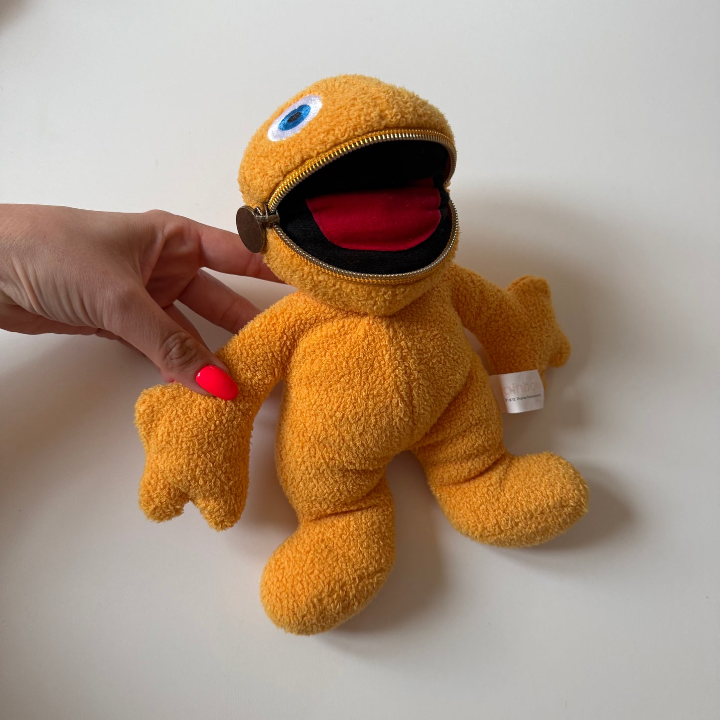 Vintage 1972 rainbow zippy soft plush toy. £7.50