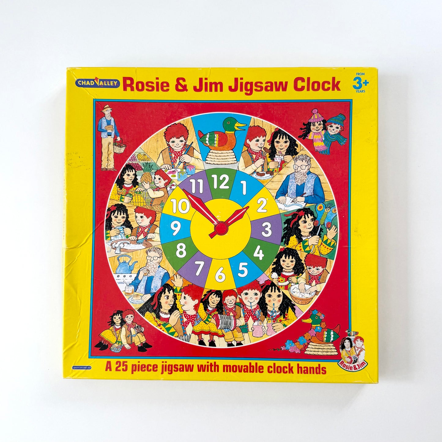 Vintage 1991 Rosie and Jim clock puzzle
