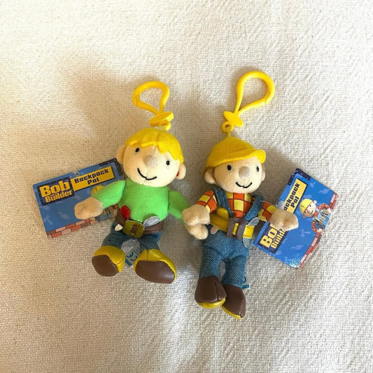 Bob the builder & Wendy 2001 keyrings set of two.