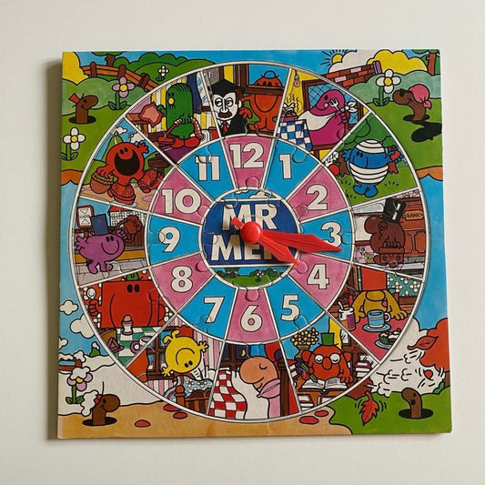 Vintage mr men clock puzzle