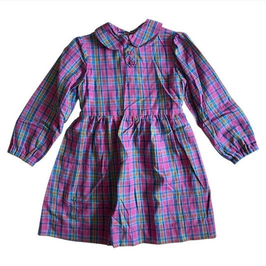 Vintage check dress. No label I would say approx 4-5 years