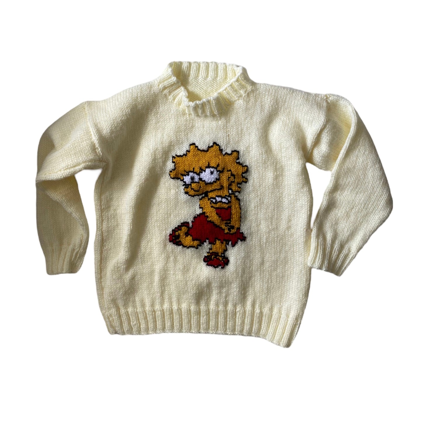 Vintage Lisa Simpson knitted jumper age 5 years