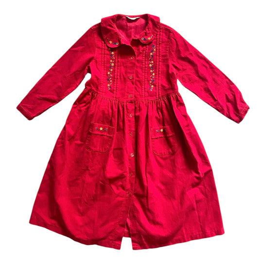 Vintage st michaels red corduroy dress. Age 9 years