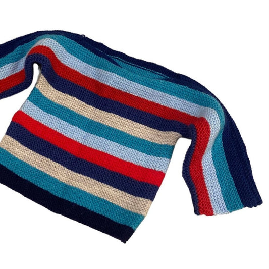 Striped knitted jumper 9-12 months