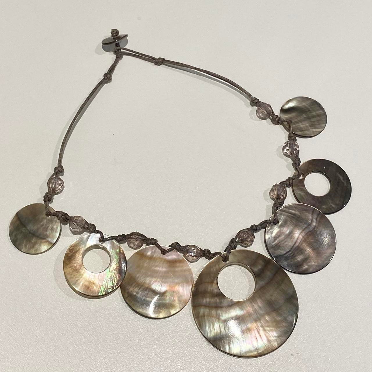 statement Y2K circular choker necklace