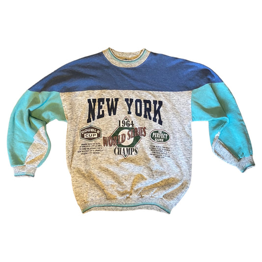 Retro vintage New York spellout pullover sweatshirt size M